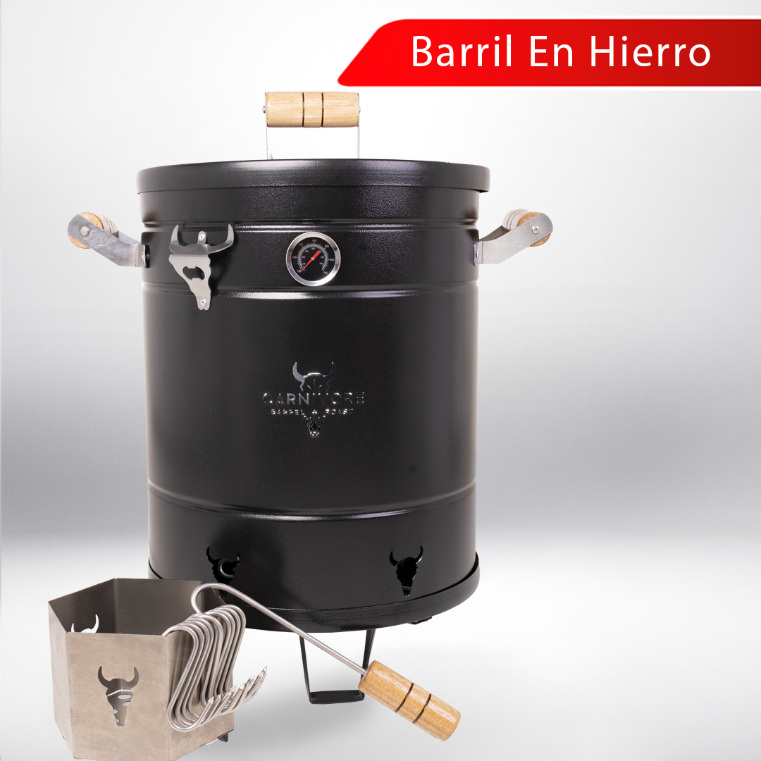 Barril Asador/Ahumador Carnivore Mediano Hierro