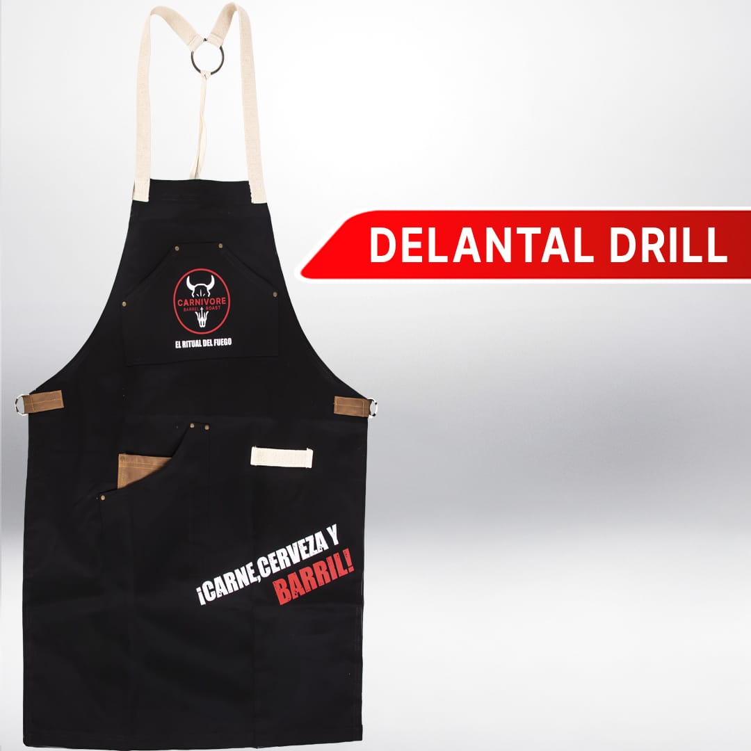 Delantal En Drill, Cuero Sintetico o Cuero Carnivore Desde: