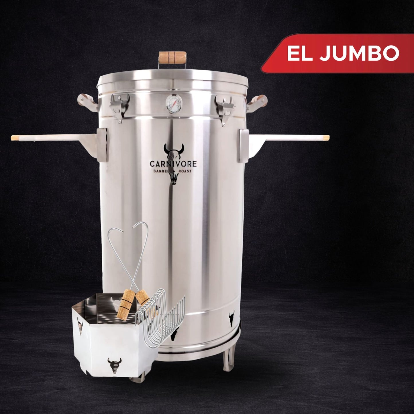 Barril asador/ahumador Carnivore Jumbo